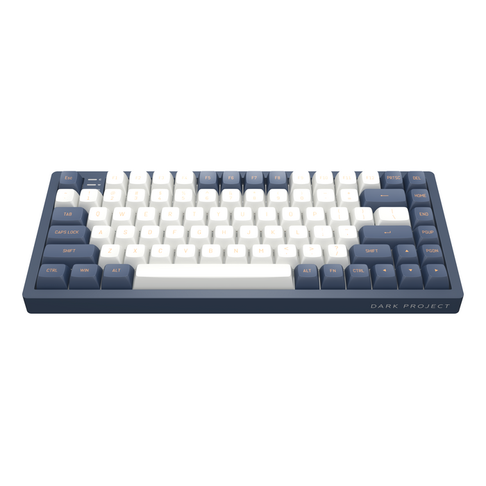 Gaming mechanical keyboard Dark Project KD83A Ivory/Navy Blue RGB 75% - G3MS Sapphire Switches, PBT