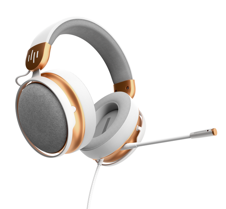 Dark Project Sono Wired Gaming Headset - White/Gold