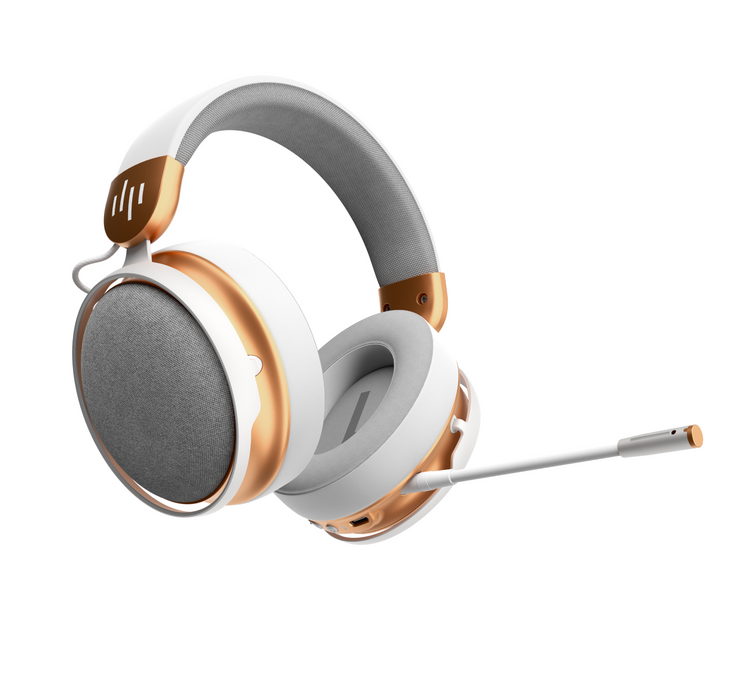 Gaming wireless headphones Dark Project Sono Wireless - White/Gold