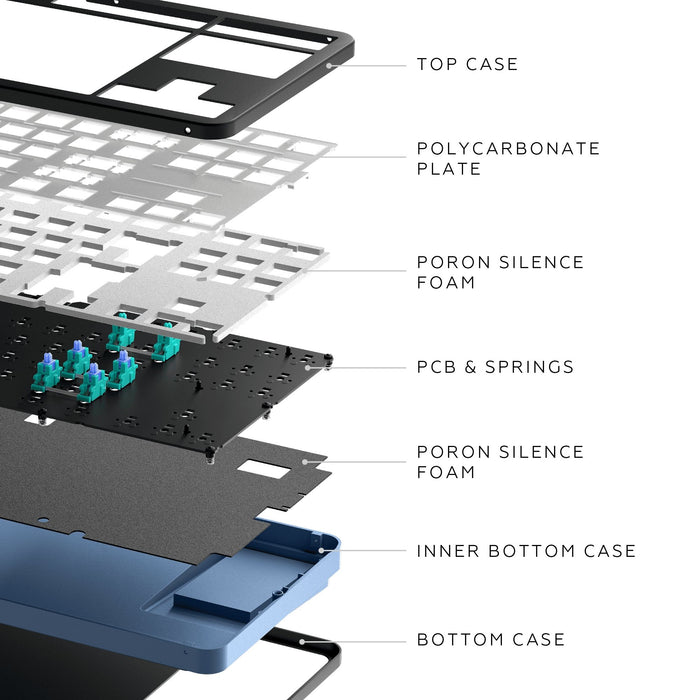 Gaming mechanical keyboard Dark Project ALU87A Midnight RGB