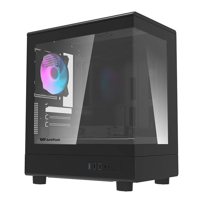 Darkflash DB330M computer case + 3 aRGB fans (black) - With fan<<<PC Cases<<<Gaming<<<InnproXML