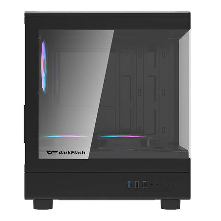 Darkflash DB330M computer case + 3 aRGB fans (black) - With fan<<<PC Cases<<<Gaming<<<InnproXML