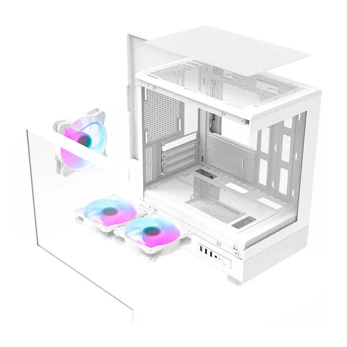 Darkflash DB330M computer case (white) + 3 ARGB fans - With fan<<<PC Cases<<<Gaming<<<InnproXML