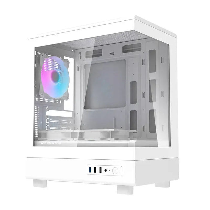 Darkflash DB330M computer case (white) + 3 ARGB fans - With fan<<<PC Cases<<<Gaming<<<InnproXML