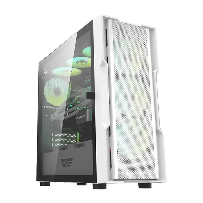 Darkflash DK431 computer case (white) + 4 fans - With fan<<<PC Cases<<<Gaming<<<InnproXML