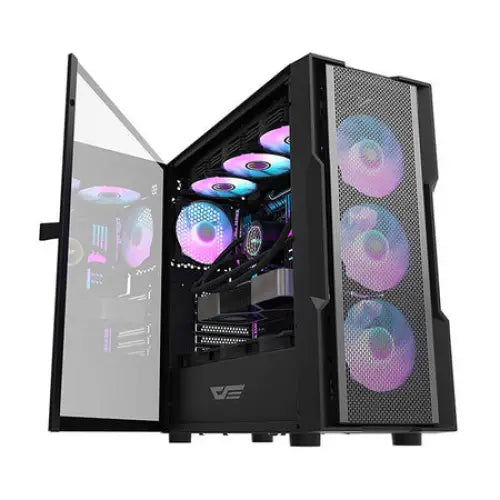 Darkflash DK431 Mesh computer case (black) + 4 ARGB fans - With fan<<<PC Cases<<<Gaming<<<InnproXML