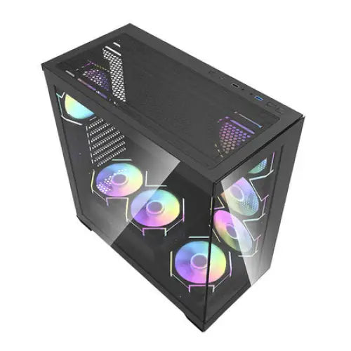 Darkflash DS900 computer case (black) + 7 ARGB fans - With fan<<<PC Cases<<<Gaming<<<InnproXML