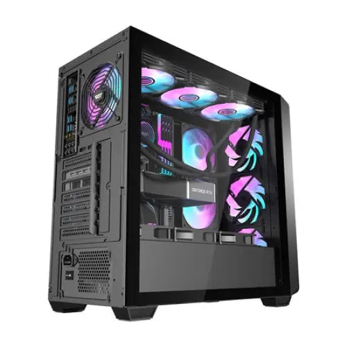 Darkflash DS900WD computer case (black) + 4 fans - With fan<<<PC Cases<<<Gaming<<<InnproXML