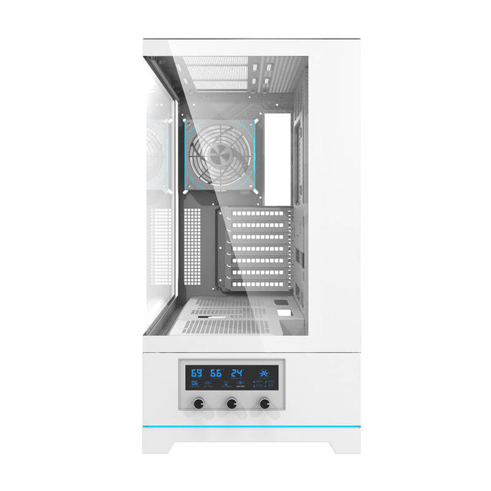 Darkflash DY451 PRO computer case (white) + 1 fan - With fan<<<PC Cases<<<Gaming<<<InnproXML