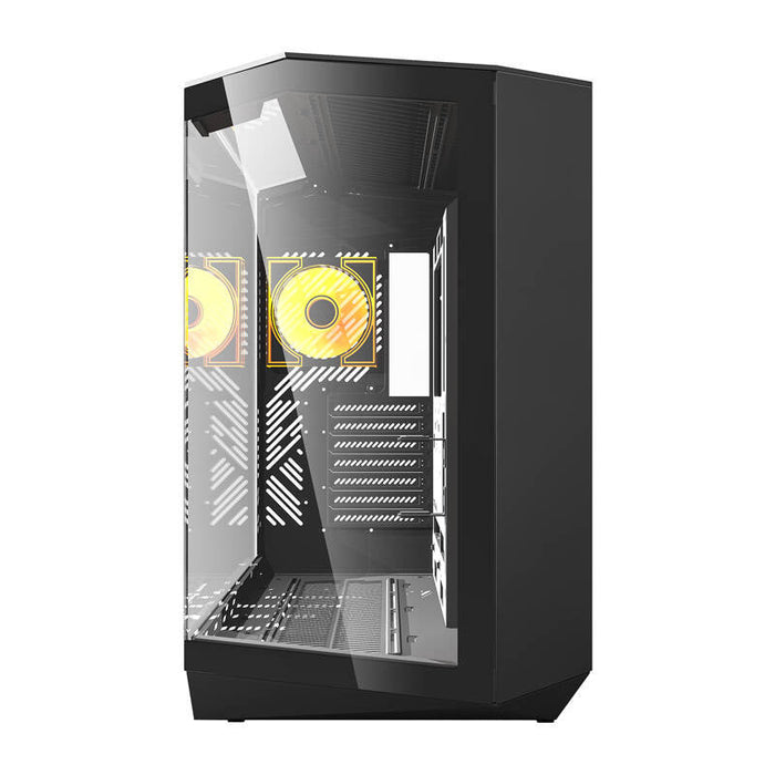Darkflash DY470 computer case (black) + 4 fans - With fan<<<PC Cases<<<Gaming<<<InnproXML