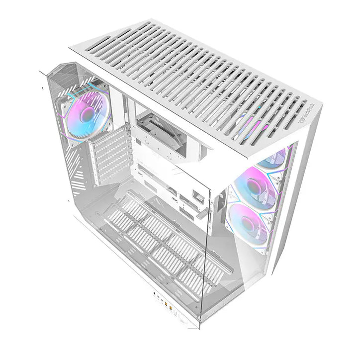 Darkflash DY470 computer case (white) + 4 fans + GPU bracket - With fan<<<PC Cases<<<Gaming<<<InnproXML
