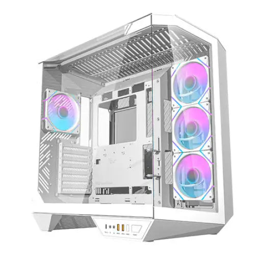 Darkflash DY470 computer case (white) + 4 fans + GPU bracket - With fan<<<PC Cases<<<Gaming<<<InnproXML