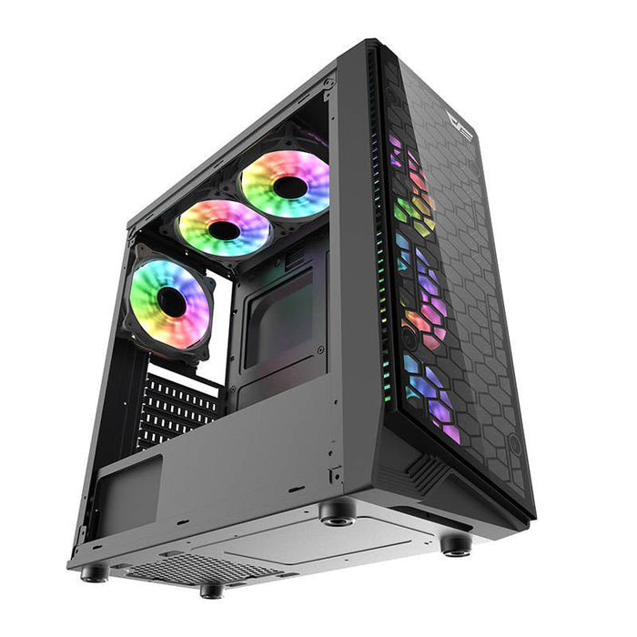 Darkflash Water Square 5 computer case (black) - Without fan<<<PC Cases<<<Gaming<<<InnproXML
