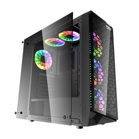 Darkflash Water Square 5 computer case (black) - Without fan<<<PC Cases<<<Gaming<<<InnproXML