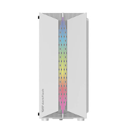 Darkflash DK151 LED computer case (white) + 3 RGB fans
