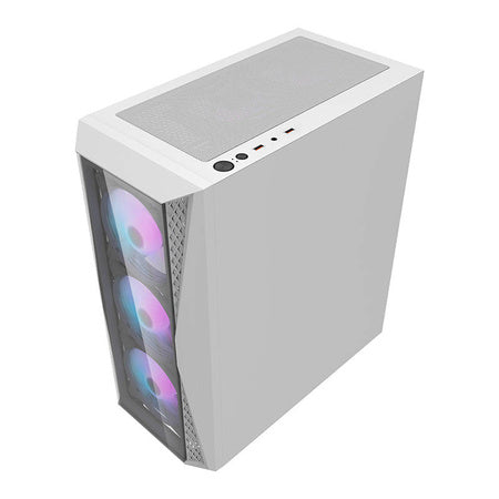 Darkflash DK352 Plus computer case (black and white) + 4 ARGB fans