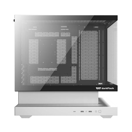 Darkflash F1 computer case (White) + 6 ARGB fans