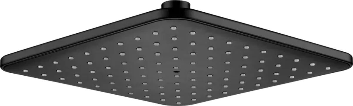 SQUARE SHOWER PIE BORO 20X20 CM BLACK