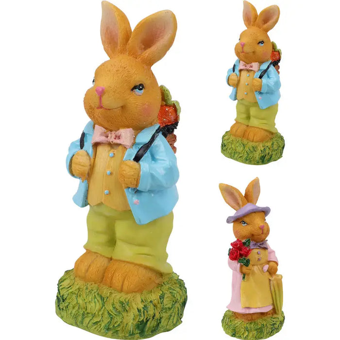 DECO FIGURE RABBIT 14.5CM PLX000210 - Декоративни фигури<<<Градина<<<Praktiker