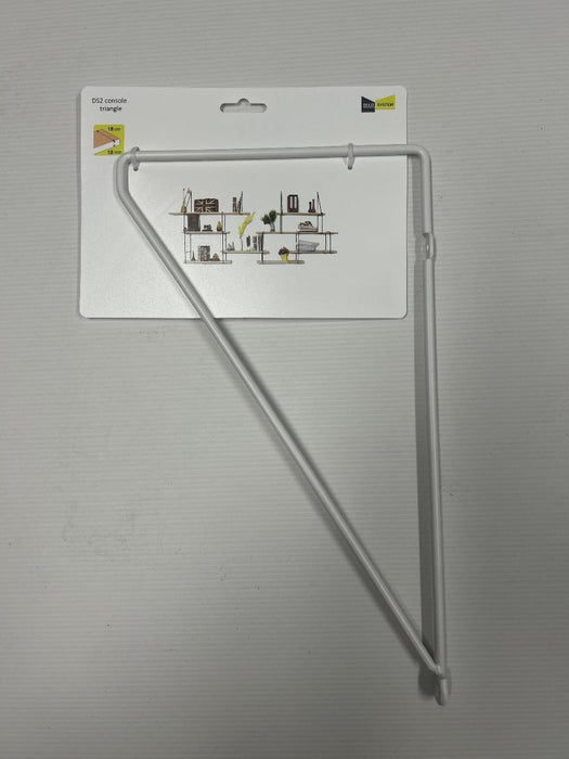 CONSOLE TRIANGLE 34.5X19.5X0.6CM WHITE