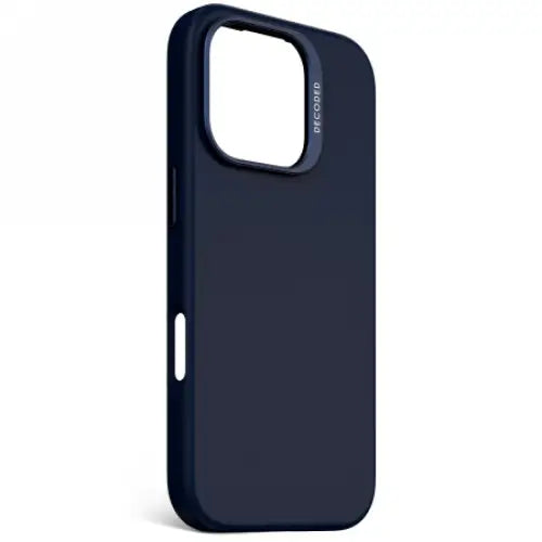 Decoded AntiMicrobial Silicone Backcover Case with MagSafe for iPhone 16 Pro - Navy Blue - Cell phone cases