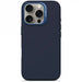 Decoded AntiMicrobial Silicone Backcover Case with MagSafe for iPhone 16 Pro - Navy Blue - Cell phone cases