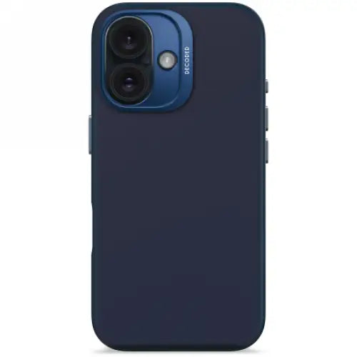 Decoded AntiMicrobial Silicone Backcover Case with MagSafe for iPhone 16 - Navy Blue - Cell phone cases
