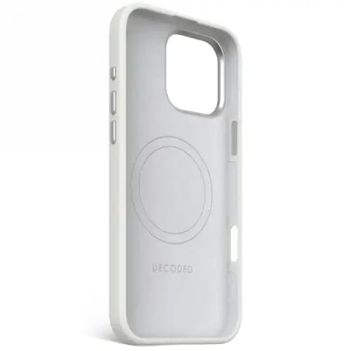 Decoded AntiMicrobial Silicone Backcover with MagSafe for iPhone 16 Pro Max - Gray - Cell phone cases