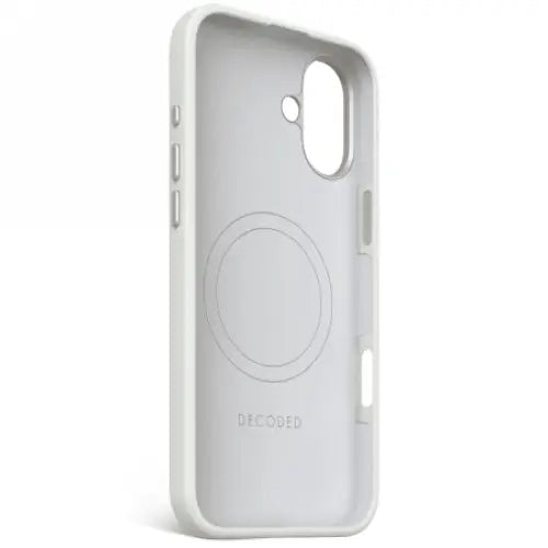 Decoded AntiMicrobial Silicone Backcover with MagSafe for iPhone 16 Plus - Gray - Cell phone cases