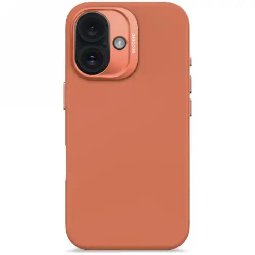 Decoded AntiMicrobial Silicone Backcover with MagSafe for iPhone 16 - Orange - Cell phone cases and covers<<<HurtelXML