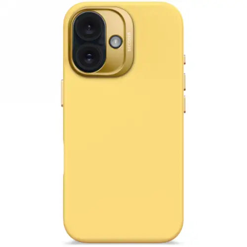 Decoded AntiMicrobial Silicone Backcover with MagSafe for iPhone 16 - Yellow - Cell phone cases and covers<<<HurtelXML