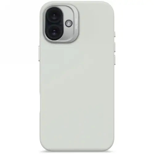 Decoded AntiMicrobial Silicone Backcover with MagSafe for iPhone 16 Plus - Gray - Cell phone cases