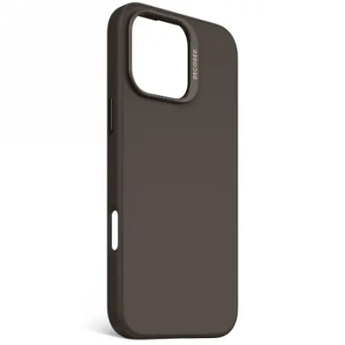 Decoded AntiMicrobial Silicone Backcover with MagSafe for iPhone 16 Pro Max - Dark Brown - Cell phone cases