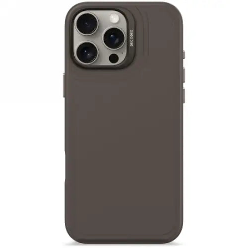 Decoded AntiMicrobial Silicone Stacks Backcover Case with MagSafe for iPhone 16 Pro Max - Black - Cell phone cases