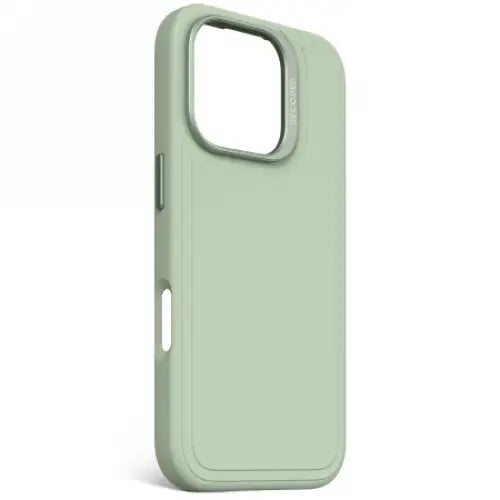 Decoded AntiMicrobial Silicone Stacks Backcover Case with MagSafe for iPhone 16 Pro - Green - Cell phone cases