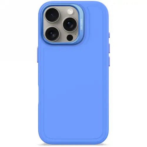 Decoded AntiMicrobial Silicone Stacks Backcover Case with MagSafe for iPhone 16 Pro - Blue - Cell phone cases