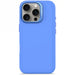Decoded AntiMicrobial Silicone Stacks Backcover Case with MagSafe for iPhone 16 Pro - Blue - Cell phone cases