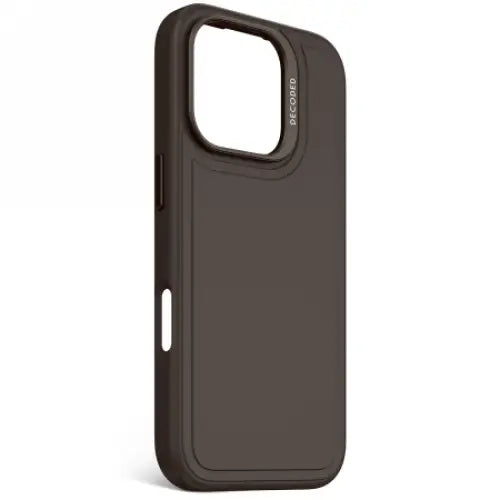 Decoded AntiMicrobial Silicone Stacks Backcover with MagSafe for iPhone 16 Pro - Dark Brown - Cell phone cases