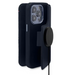 Decoded Detachable Wallet Case Leather with MagSafe with Flip for iPhone 14 Pro Max - Navy Blue - Cell phone cases