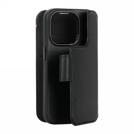 Decoded Detachable Wallet Case Leather with MagSafe for iPhone 15 Plus - Black - Cell phone cases and covers<<<HurtelXML