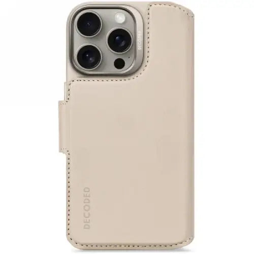 Decoded Leather Detachable Wallet MagSafe Case with Wallet for iPhone 16 Pro - Pink - Cell phone cases