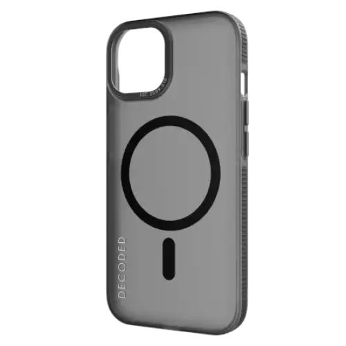 Decoded Transparent Grip Case with MagSafe for iPhone 15 - gray and black - Cell phone cases and covers<<<HurtelXML