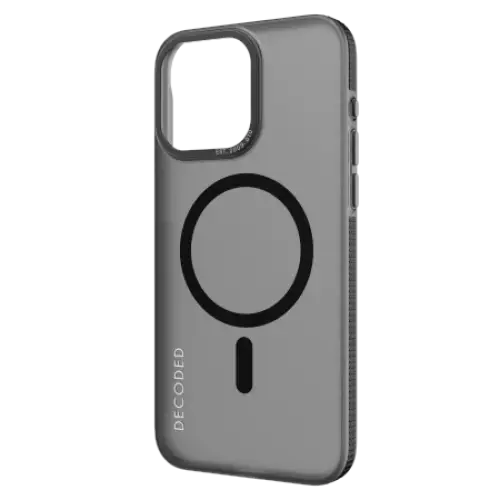 Decoded Transparent Grip Case with MagSafe for iPhone 15 Pro - gray and black - Cell phone cases and covers<<<HurtelXML