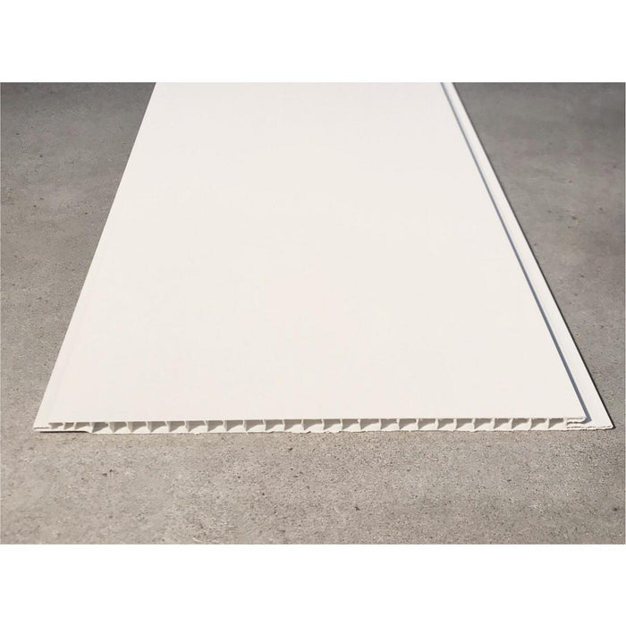 WHITE PVC WALL PANEL FOR BATHROOM CEILING 20X200CM