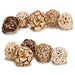 Decorative bauble Gift Decor White Brown Black 6 x 65 x 6 cm Natural (24 Units) - Декорация и Осветление<<<Дом