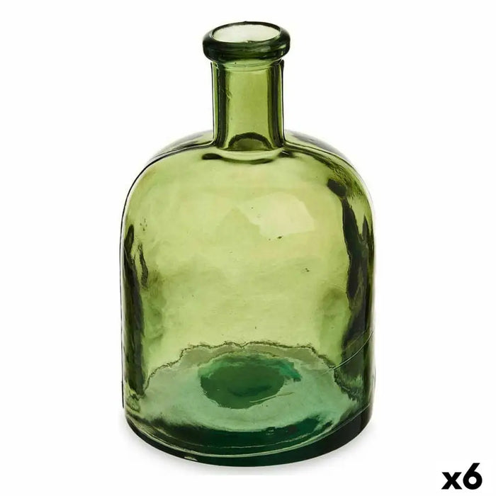 Decorative bottle Gift Decor Green Width 2,25 L 15 x 23,5 x 15 cm Decoration (6 Units) - Декорация и Осветление<<<Дом