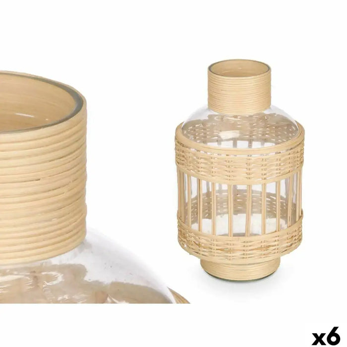 Decorative bottle Gift Decor Transparent Natural 16 x 27,5 x 16 cm (6 Units) - Декорация и Осветление<<<Дом
