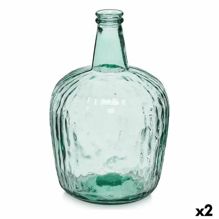 Decorative bottle Gift Decor Transparent Stripes 8 L 14 x 44 x 13 cm 20 x 37,5 x 20 cm Decoration (2 Units) - Декорация