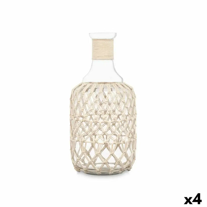Decorative bottle Gift Decor White Transparent 18 x 38 cm 18 x 38 x 18 cm Decorative (4 Units) - Декорация и