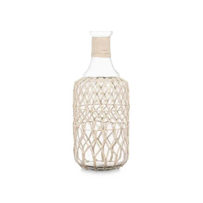 Decorative bottle Gift Decor White Transparent 20 x 48 x 20 cm 19 x 48 cm Decorative (2 Units) - Декорация и